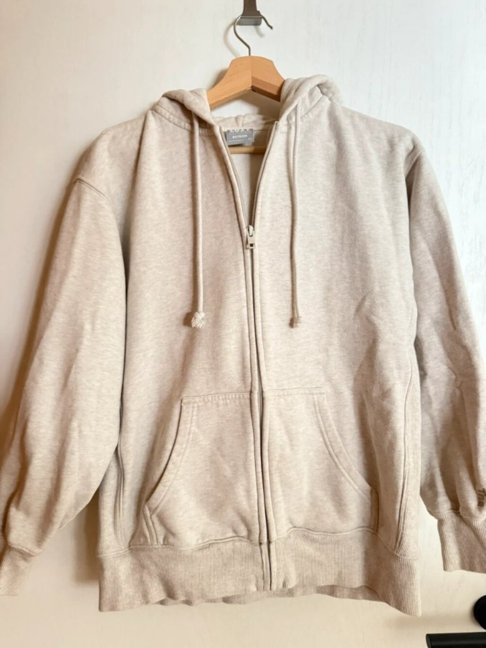 Cream Full Zip Hoodie XS